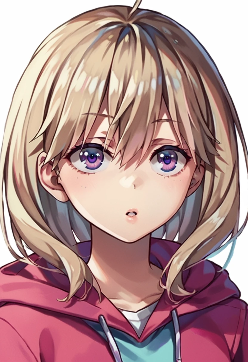 score_9_up score_8_up score_7_up, 
sakurako tsubaki, 1girl, purple eyes, bangs, long hair, parted lips, hair between eyes, medium hair
pink hoodie
simple background, white background, portrait
<lora:cote_aio:1.2>