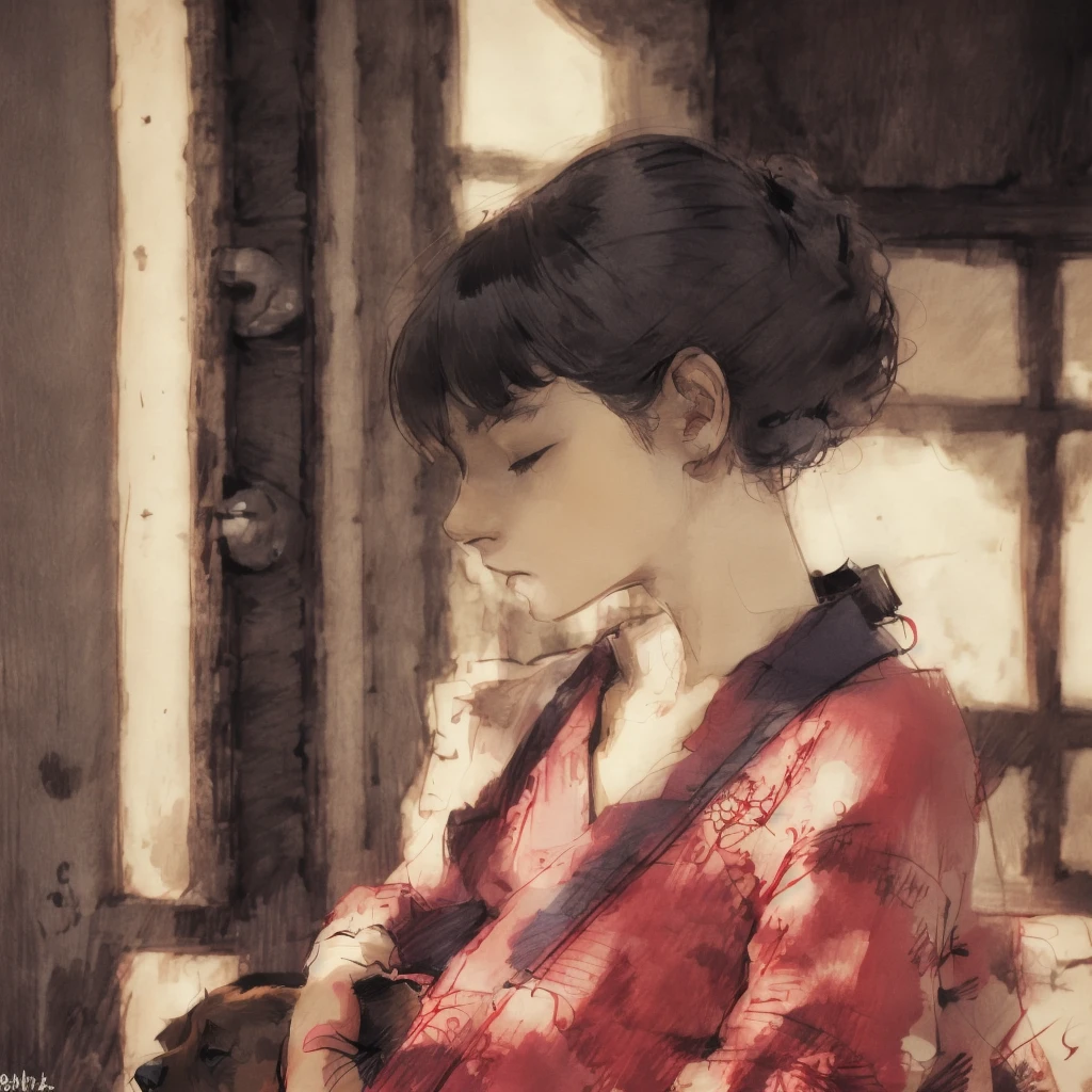 zenno style, cute dog, focus on face, playground, <lora:Zennosuke_style:1>