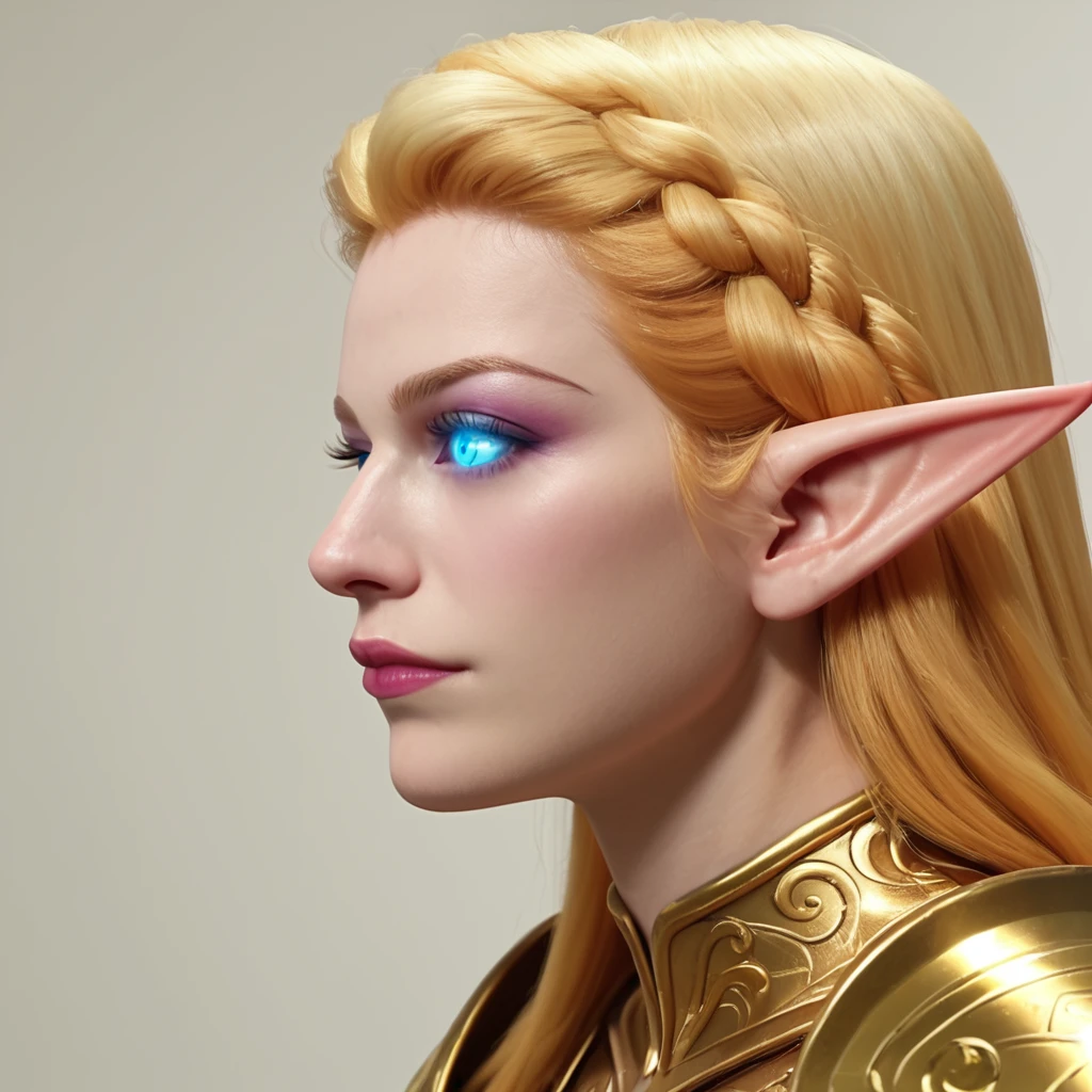 score_9, score_8_up, score_8, (masterpiece, best quality, highly detailed, realistic), source_western, 2.5d, screencap, profile portrait of domA as a high elf paladin, long bushy blond hair, looking at the viewer, (avian themed golden armor:1.2), close up, long pointy ears, colored sclera, blue eyes, glowing eyes, no eyes, no pupils, side view
<lora:Dora_Maar_Pony:0.7> doma