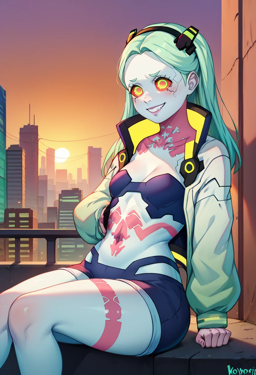 score_9, score_8_up, score_7_up, score_6_up, BREAK
1girl, rebecca (cyberpunk edgerunners), sitting, sunset, light smile, city, bridge, sci-fi, science fiction, <lora:PulenKompot-Koyorin Style-PonyXL:1> koyorin