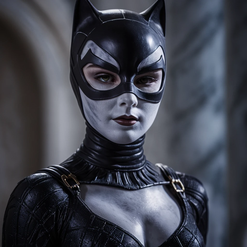 cinematic film still of  <lora:sculpture style v4:1.2>
Marble sculpture of catwoman Marble sculpture style, shallow depth of field, vignette, highly detailed, high budget, bokeh, cinemascope, moody, epic, gorgeous, film grain, grainy