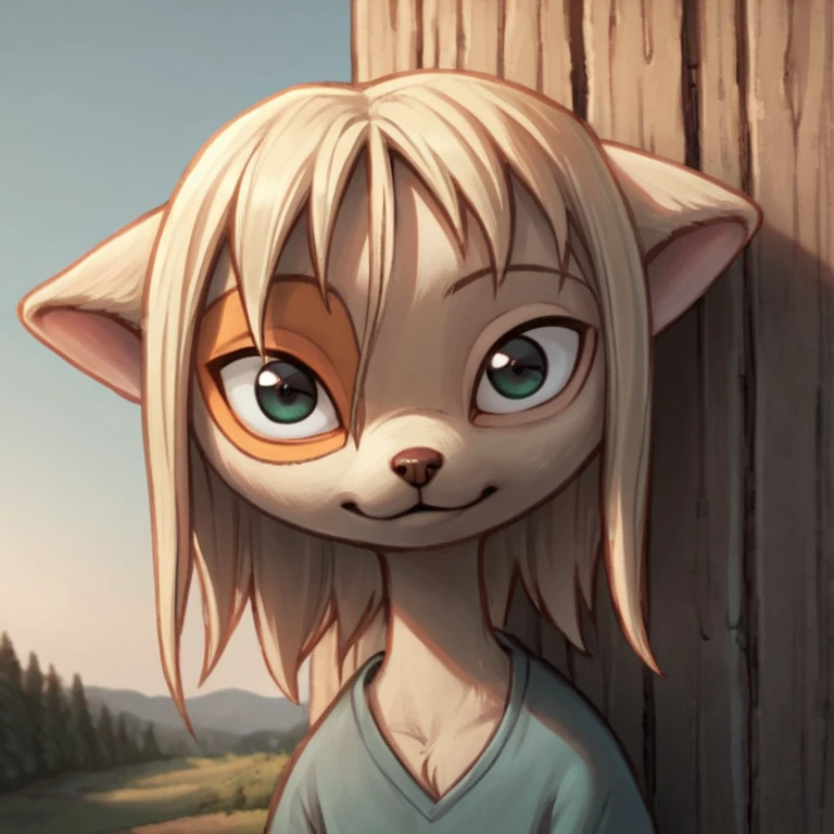 score_9, score_8_up, score_7_up, BREAK source_anime , <lora:Paige_Dreamkeepers_pony-8:0.8>,
,outdoors,detailed backround,natural light,shadow detail,
paige,solo,portrait,looking at viewer,furry,facial marking around left eye