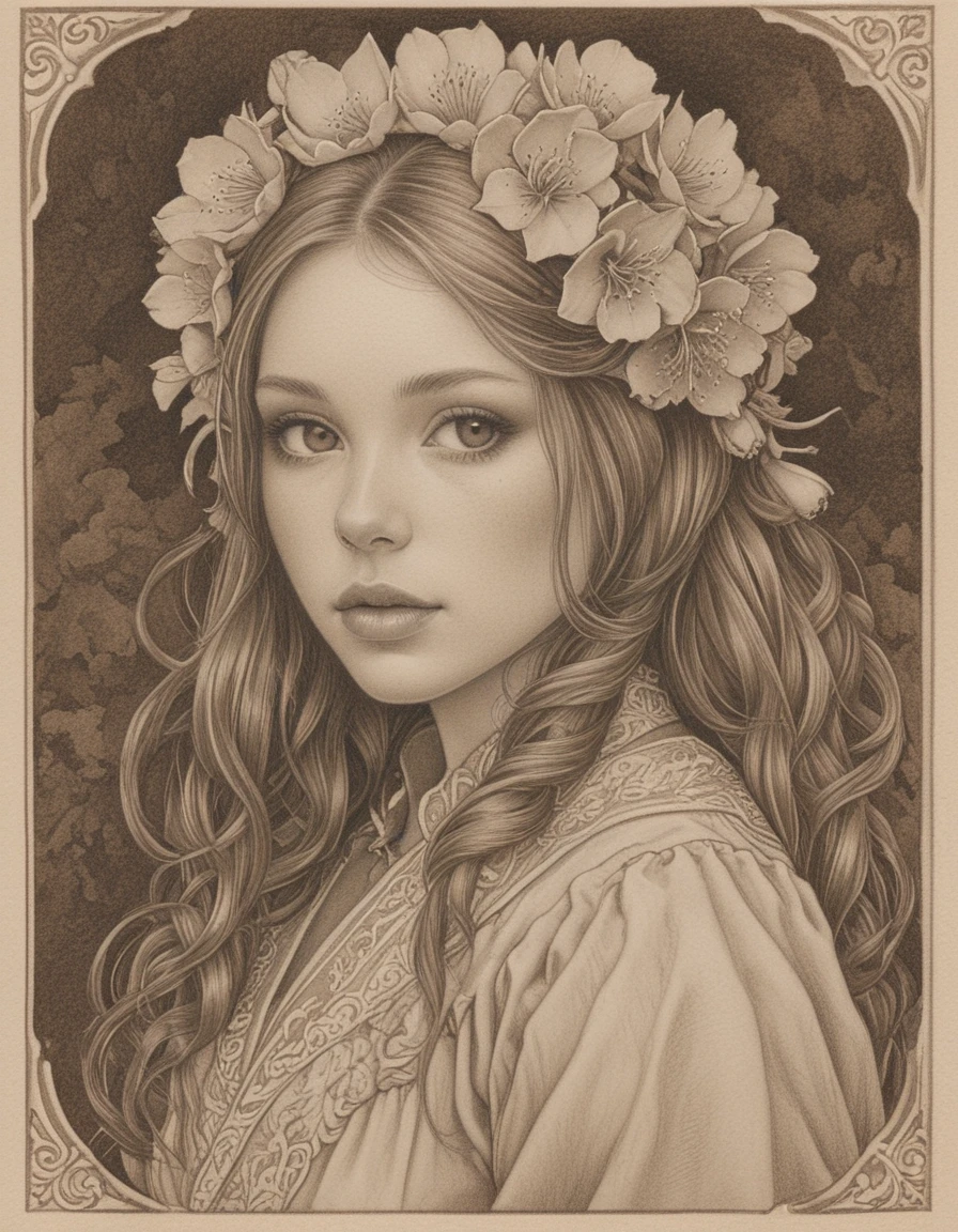 <lora:CBS_novuschroma21 style:1> novuschroma21 sepia pencil drawing of heyoka