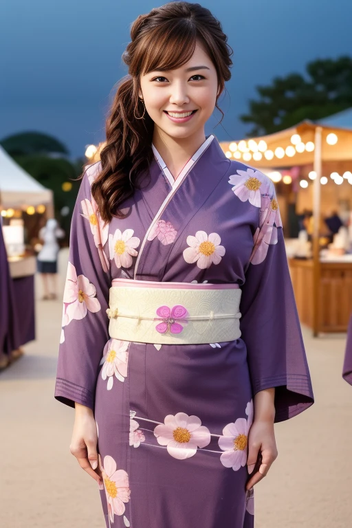 1girl,(RAW photo, best quality), (realistic, photo-realistic:1.4), masterpiece, an extremely delicate and beautiful, extremely detailed, 2k wallpaper, Amazing, finely detail, extremely detailed CG unity 8k wallpaper, ultra-detailed, highres, soft light, beautiful detailed girl, extremely detailed eyes and face, beautiful detailed nose, beautiful detailed eyes,cinematic lighting,perfect anatomy,
(wearing floral pattern cotton yukata:1.3),(pink obi),(wide sleeves)
(at a park at night),(japan summer festival),(festival stalls:1.2),(city lights at night),
<lora:miuraasami_lora:0.7>
smile