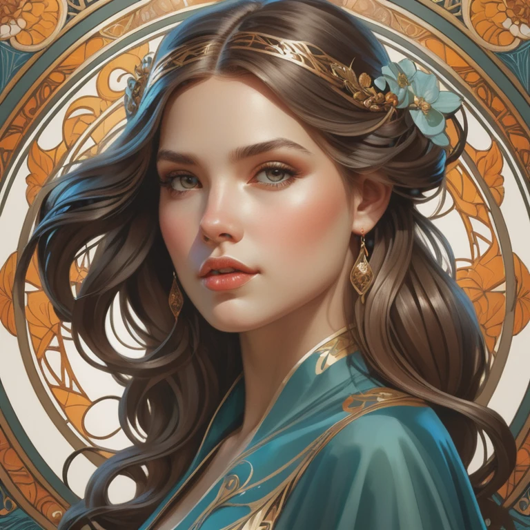 ultra realistic illustration of a stunningly beautiful young woman, intricate, elegant, sharp focus, smooth edges, highly detailed, trending on artstation, digital painting, art by artgerm, greg rutkowski and alphonse mucha