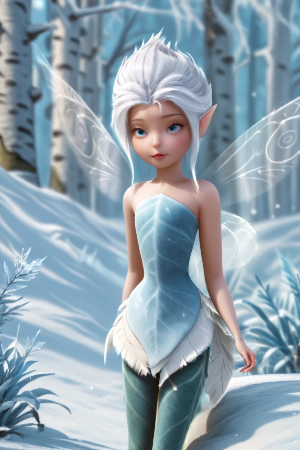 <lora:MPXL-char_Periwinkle_[p3r1w1nkle]_v1-000015-[7-7]:1> (frost fairy, white hair:1.5)