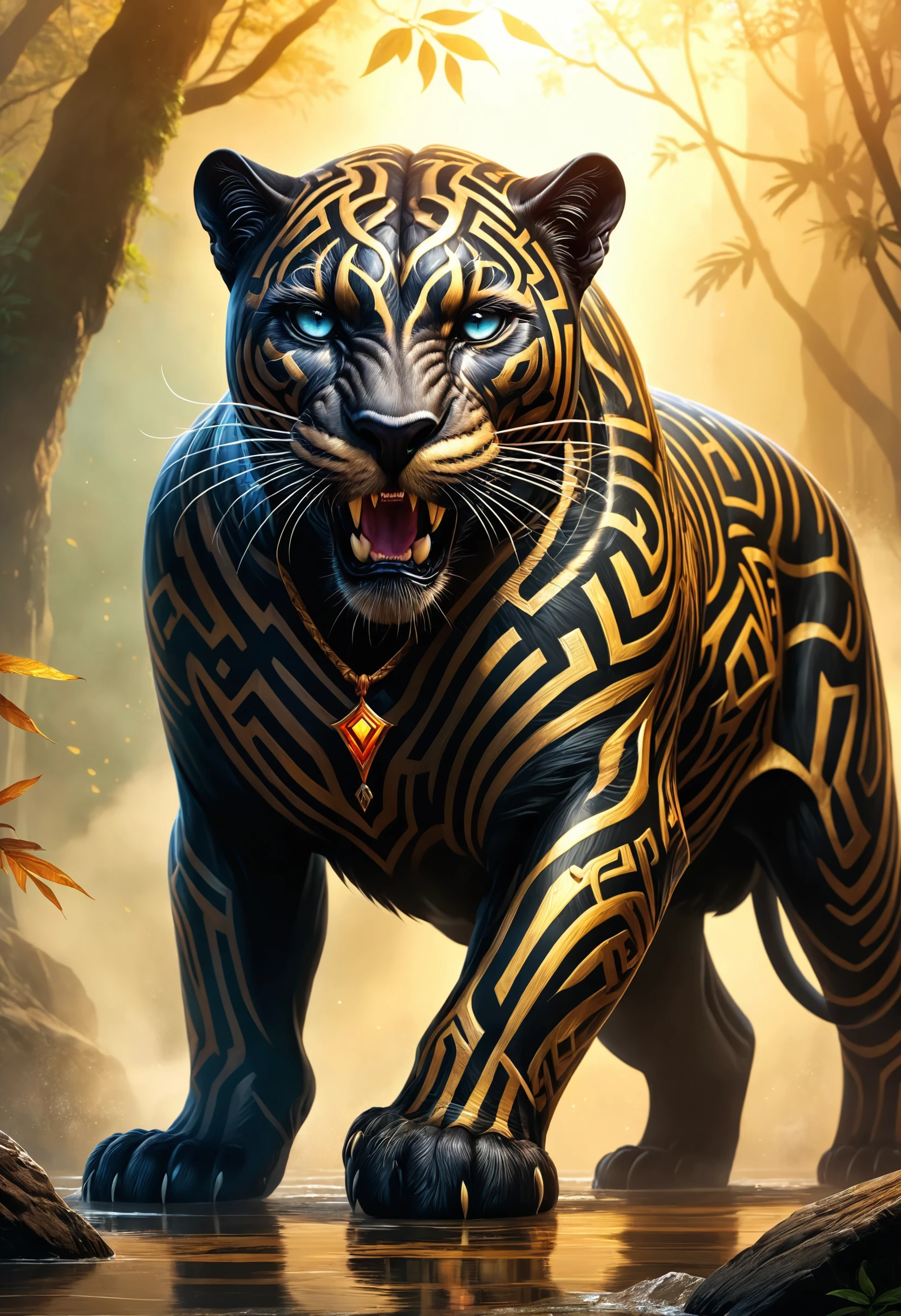 roaring panther-warrior, mythical, smooth, Foggy conditions, F/8, dynamic dramatic beautiful full taking, complex, intricate, atmosphere, fabulous colors, holy, enchanted, handsome, beautiful detailed, vibrant, warm light
<lora:dvr-mz:0.8> dvr-mz