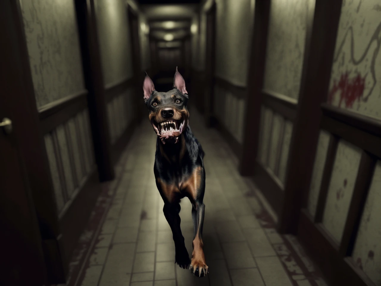 Resident Evil (1996) Mansion Background