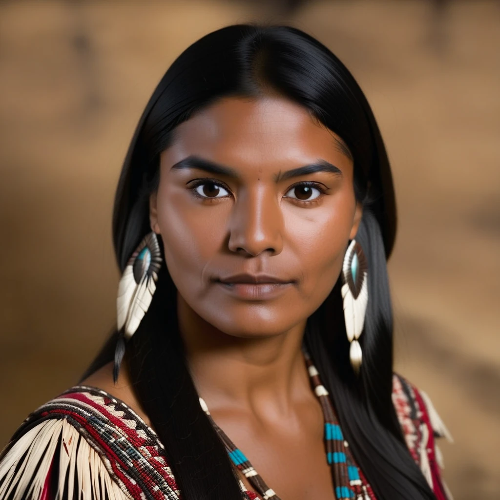 ChuckXL, Beautiful native american woman, algonquin indian, black hair, dark skin, dark eyes,