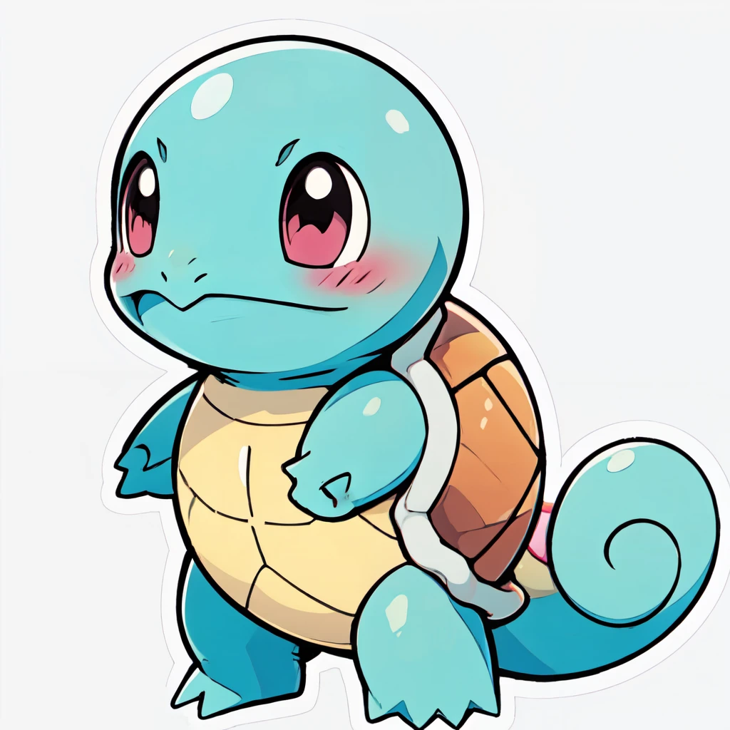 <lora:Kawaii:0.6>,     solo, blush, smile, closed mouth,   <lora:Squirtle_Pokemon:0.8>, Squirtle_Pokemon,    simple background,