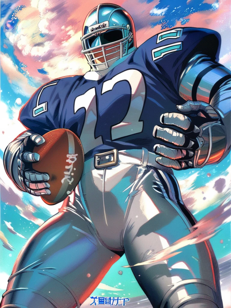 the knight in sports attire, full armor, football jersey[:, manga:0.5]
score_8_up  <lora:Eyeshield21 Manga ft-000008:1>