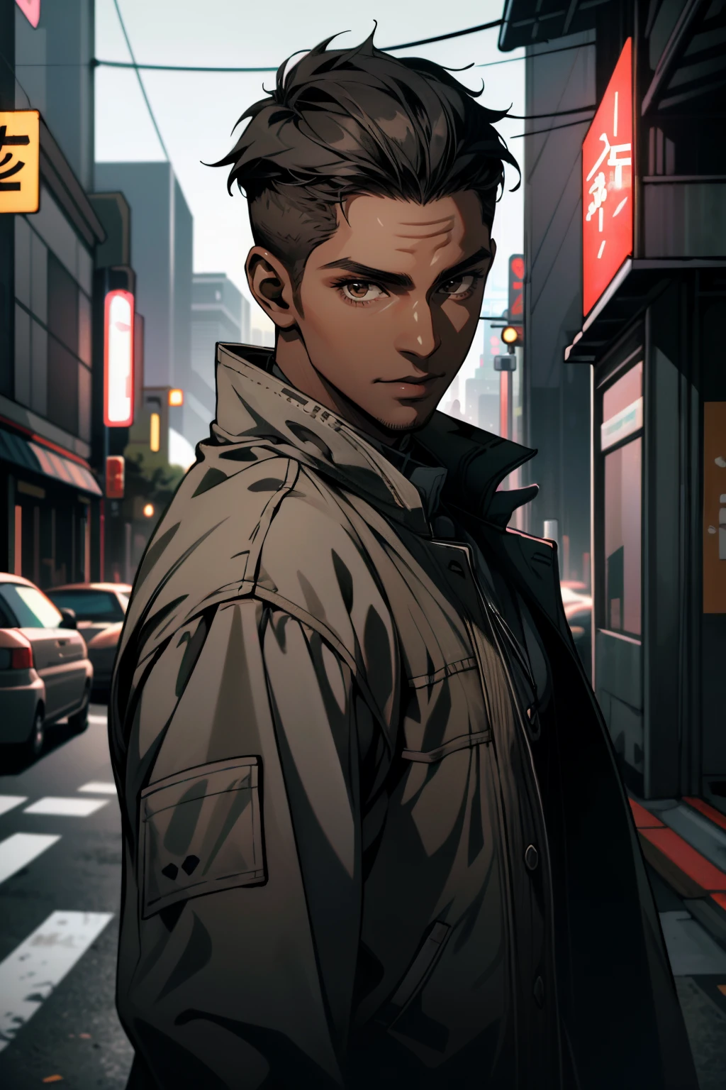 ((ultra detailed, masterpiece, absurdres))
<lora:WDMarkus:0.8>
WDMarkus, 1boy, very dark skin, brown eyes, short hair, looking at viewer, on the streets of futuristic Tokyo