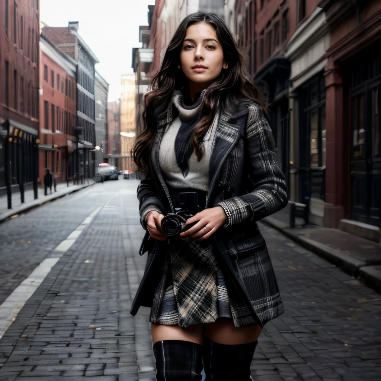 (Boston Freedom Trail, SFW, long wool coat, high-neck sweater, plaid skirt, knee-high boots, following the historic trail, late morning:1.35) Instagram_Influencer_109_By_Stable_Yogi
Faceshot_By_stable_yogi
Styler_Embedding_By_Stable_Yogi
<lora:Detail Blaster By Stable Yogi:0.5>
(center_parted_long_wavy_hair)