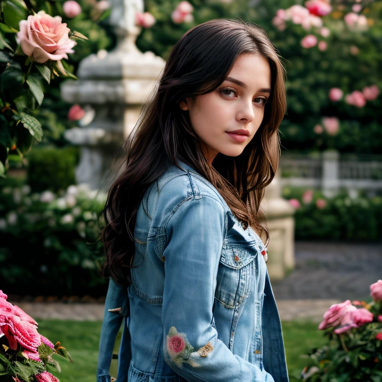 (Portland Rose Garden, SFW, floral print long-sleeve dress, denim jacket, ankle boots, admiring the roses, early afternoon:1.35) Instagram_Influencer_110_By_Stable_Yogi
Faceshot_By_stable_yogi
Styler_Embedding_By_Stable_Yogi
<lora:Detail Blaster By Stable Yogi:0.5>
(center_parted_long_wavy_hair)