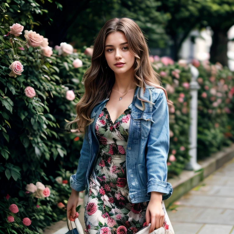 (Portland Rose Garden, SFW, floral print long-sleeve dress, denim jacket, ankle boots, admiring the roses, early afternoon:1.35) Instagram_Influencer_110_By_Stable_Yogi
Faceshot_By_stable_yogi
Styler_Embedding_By_Stable_Yogi
<lora:Detail Blaster By Stable Yogi:0.5>
(center_parted_long_wavy_hair)