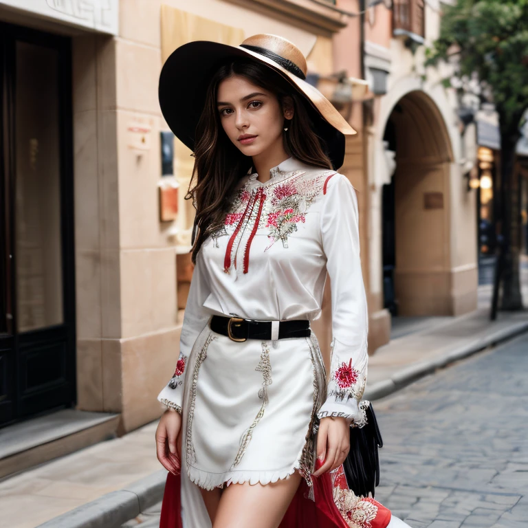 (Santa Fe Plaza, SFW, long-sleeve embroidered blouse, full-length skirt, wide-brimmed hat, leather sandals, exploring local art galleries, late afternoon:1.35) Instagram_Influencer_110_By_Stable_Yogi
Faceshot_By_stable_yogi
Styler_Embedding_By_Stable_Yogi
<lora:Detail Blaster By Stable Yogi:0.5>
(center_parted_long_wavy_hair)