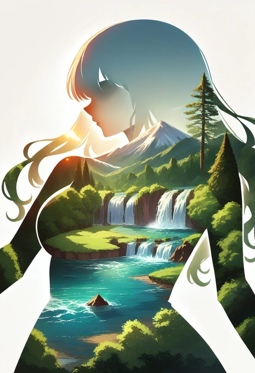 score_9, score_8_up, score_7_up, source_anime, <lora:wrnchexpwhimsicalvisions:1>, wrnchexpwhimsicalvisions, silhouette, double exposure, white background, solo, scenery, long hair, 1girl, waterfall, hill, large breasts,