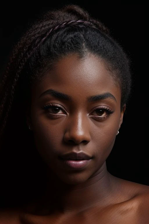 Merger_baby_nyxia,
(headshot:1.1) portrait on a plain black background, (headshot:1.2), face focus, intricate (beautiful eyes:1.2), (wide open eyes:1.1), Big eyes,  clean photo, circle lighting, high contrast,
bokeh, f1.4, 40mm, photorealistic, raw, 8k, textured skin, skin pores, intricate details  <lora:epi_noiseoffset2:1>, epiCRealism