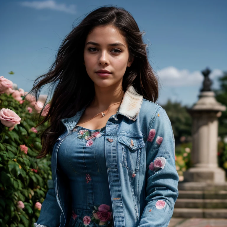 (Portland Rose Garden, SFW, floral print long-sleeve dress, denim jacket, ankle boots, admiring the roses, early afternoon:1.35) Instagram_Influencer_109_By_Stable_Yogi
Faceshot_By_stable_yogi
Styler_Embedding_By_Stable_Yogi
<lora:Detail Blaster By Stable Yogi:0.5>
(center_parted_long_wavy_hair)