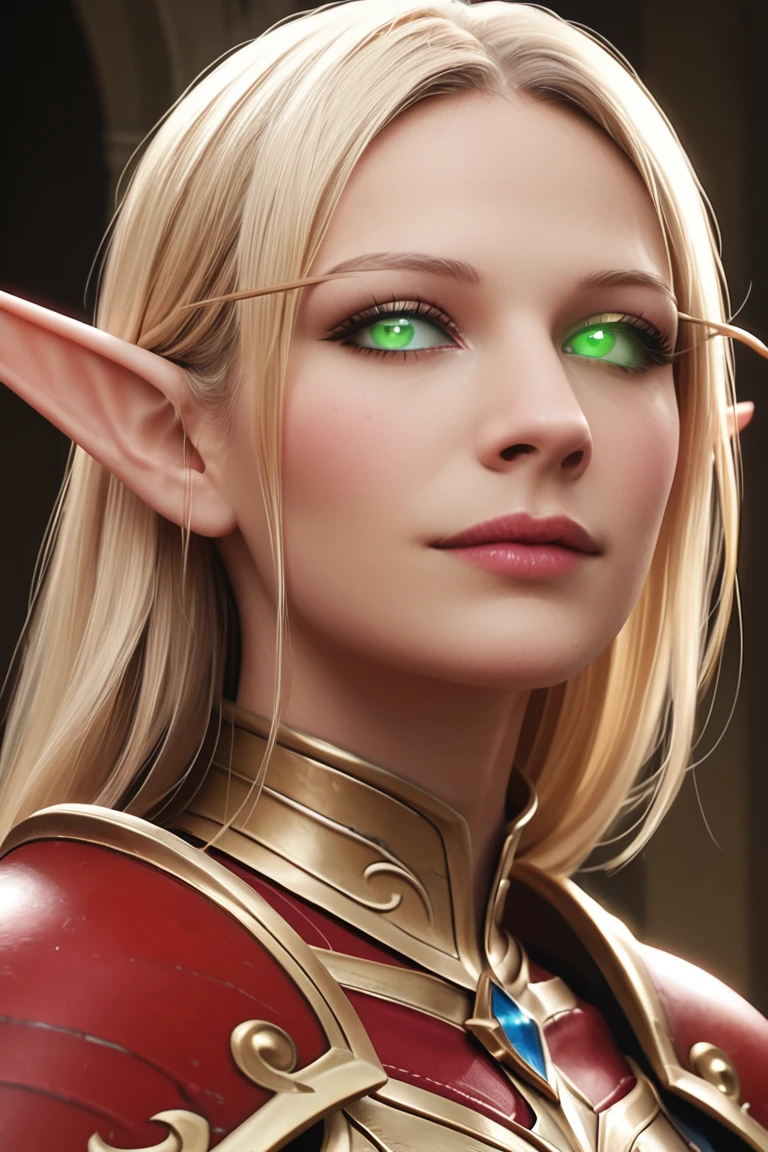 score_9, score_8_up, score_8, (masterpiece, best quality, highly detailed, realistic), source_western, 2.5d, screencap, profile portrait of litob as a blood elf, long bushy blonde hair, looking at the viewer, (wearing red and gold blood knight armor:1.2), close up, pointy ears, colored sclera, green eyes, glowing eyes, no eyes, no pupils, side view
<lora:Li_Tobler_Pony:0.7> litob