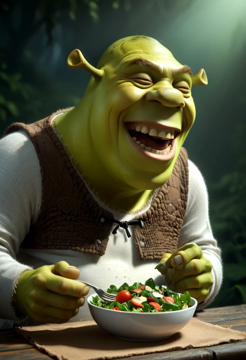 Women Laughing Alone With Salad | Pony V1