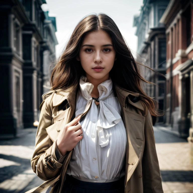 (Philadelphia Independence Hall, SFW, tailored trench coat, high-neck blouse, pleated skirt, loafers, visiting historical sites, early afternoon:1.35) Instagram_Influencer_113_By_Stable_Yogi
Faceshot_By_stable_yogi
Styler_Embedding_By_Stable_Yogi
<lora:Detail Blaster By Stable Yogi:0.5>
(center_parted_long_wavy_hair)