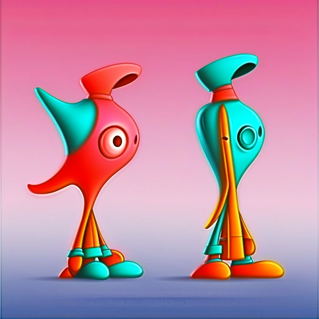 Colorful Abstract Cartoon V1