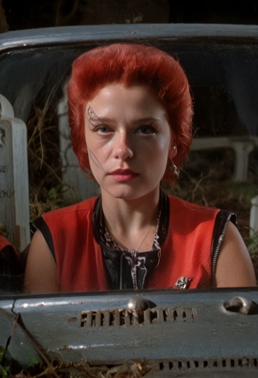 score_9, score_8_up, score_7_up, source_photo, photography, realistic:,
rotldtrash, looking at viewer, cemetery, night, spooky, close up, front facing, hands behind head,
Kodak Motion Picture Film Style