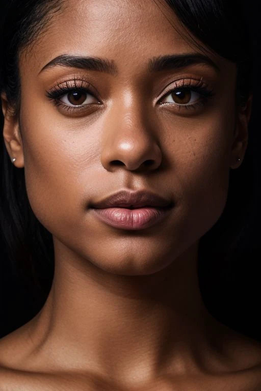 DEN_cocofreda_OF,
((headshot:1.2) portrait on a (plain black background:1.2), (headshot:1.2), (face focus:1.1), (facing the camera:1.2), Head in the centre, (eye contact:1.3), (intense stare:1.1), mouth open, (facing straightforward:1.2), (forward facing:1.1), Head, face, Head focus, Head tilted down, looking slightly up at the camera:1.2),
bokeh, f1.4, 40mm, photorealistic, raw, 8k, textured skin, skin pores, intricate details <lora:epi_noiseoffset2:1>, epiCRealism