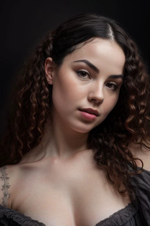 DEN_sarahecmilla_steamgirl,
((headshot:1.2) portrait on a (plain dark grey background:1.2), (headshot:1.2), (face focus:1.1), (soft focus:1.2), low lighting, (out of focus:1.2):1.2),
bokeh, f1.4, 40mm, photorealistic, raw, 8k, textured skin, skin pores, intricate details <lora:epi_noiseoffset2:1>, epiCRealism
