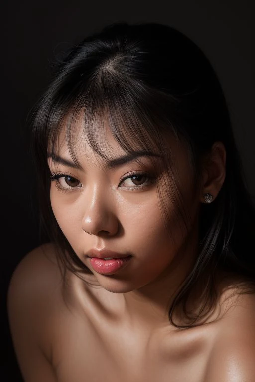 DEN_princessisi_OF,
((headshot:1.2) portrait on a (plain background:1.2), (headshot:1.2), (face focus:1.1), lighting from the left, (shadows:1.2), (left side lighting:1.2), (side light:1.3), (half lit face:1.1), (strong shadows:1.2):1.2),
bokeh, f1.4, 40mm, photorealistic, raw, 8k, textured skin, skin pores, intricate details <lora:epi_noiseoffset2:1>, epiCRealism