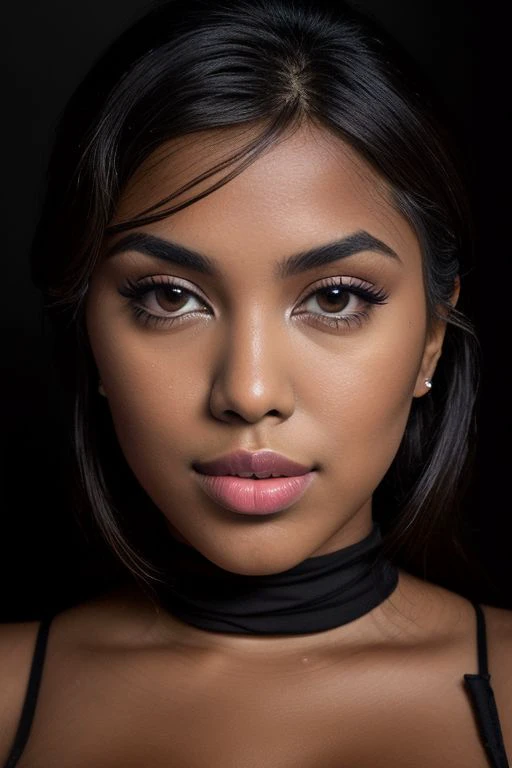 DEN_zaraziy_misamini,
(headshot:1.1) portrait on a plain black background, (headshot:1.2), face focus, intricate (beautiful eyes:1.2), (wide open eyes:1.1), Big eyes, clean photo, circle lighting, high contrast,
bokeh, f1.4, 40mm, photorealistic, raw, 8k, textured skin, skin pores, intricate details <lora:epi_noiseoffset2:1>, epiCRealism
