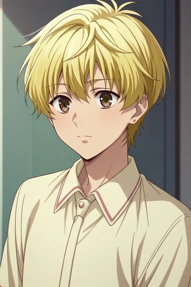 score_9, score_8_up, score_7_up, source_anime, rating_safe, , , , depth of field, 1boy, solo, male focus, <lora:momiji_souma_pony:0.94>, momiji_souma, blonde hair, brown eyes, short hair, aged down, , , <lora:sdxl_lightning_8step_lora:1>