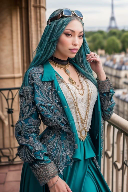 DEN_zona_stylerotica,
(standing on a balcony wearing an (elegant outfit:1.3), Paris scene, Eifel tower, balcony railing, balcony, City scape, scenic:1.2),
bokeh, f1.4, 40mm, photorealistic, raw, 8k, textured skin, skin pores, intricate details  <lora:epi_noiseoffset2:1>, epiCRealism <lora:ClothingAdjuster3:-1>