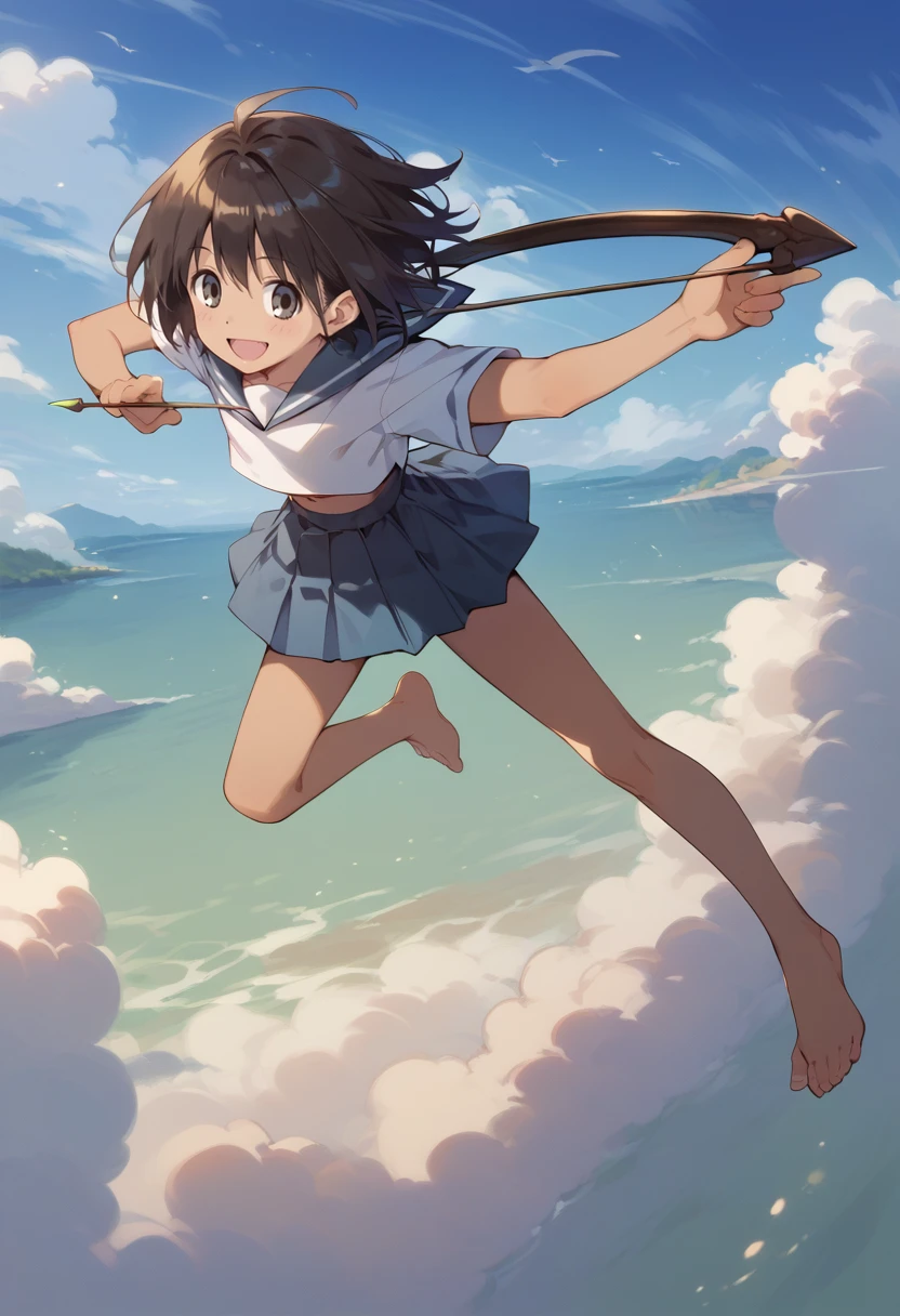 jump pharmaceutical nudist、Torn clothes scattered around、Unstable buoyancy sandstorm、amazing dynamism、great angle、