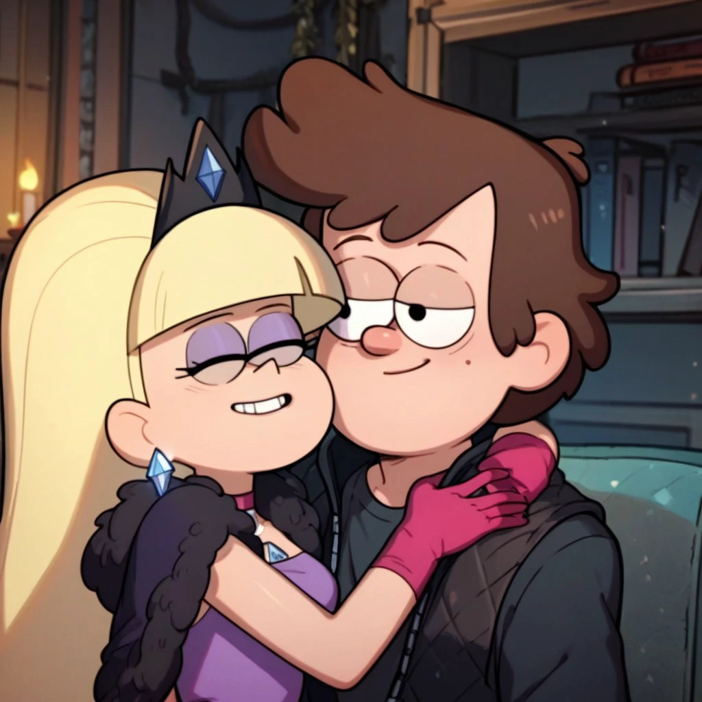 score_9, score_8_up, score_7_up, score_6_up, score_5_up, score_4_up, 1boy, 1girl, DipCif, embracing, haunted house