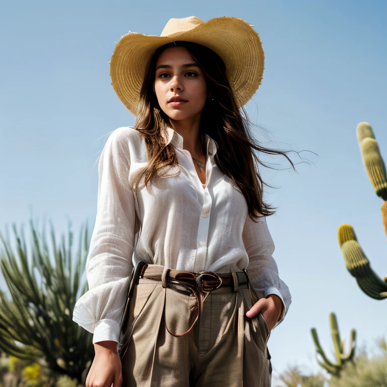 (Phoenix Desert Botanical Garden, SFW, long-sleeve linen shirt, khaki pants, wide-brimmed hat, hiking shoes, exploring desert flora, late morning:1.35) Instagram_Influencer_119_By_Stable_Yogi
Faceshot_By_stable_yogi
Styler_Embedding_By_Stable_Yogi
<lora:Detail Blaster By Stable Yogi:0.5>
(center_parted_long_wavy_hair)