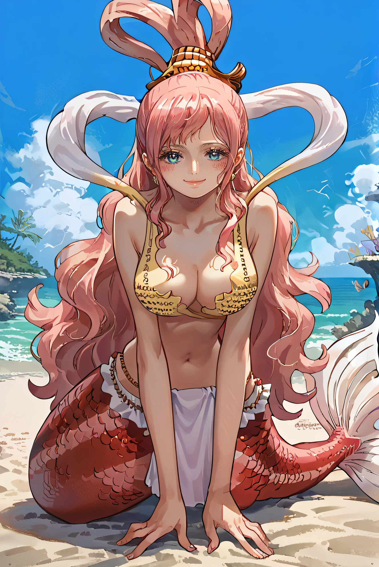 Anime. 1 Girl. Cute girl. Mermaid. Slave. Clumsy. Blonde. Long hair. Blue eyes. Beautiful eyes. Perfect eyes. Expressive eyes. Ideal face. 16 years. Big breasts. Beautiful breasts. Mermaid ears. Urinary incontinence. Wants to pee. I need to pee. A strong, desperate urge to pee. Pissing herself. Pissing to himself. Pees on the floor. She peed herself. No panties. Urine runs down my thighs. A puddle of urine on the sand underneath. Ideal anatomical body. Mermaid body. The whole body is covered in scars. Mermaid tail instead of legs. Fins on the hips. Gills on the neck. Webbing between the fingers. Slave collar. Shackles. Standing. On a bent tail. Standing at full height. Ocean. Beach. Shipwrecked ship. Beautiful character design. Shiny skin. Full body. nsfw. Scat. Official art. Extremely detailed CG Unity 8k wallpaper. Ideal lighting. Ultra high resolution 4K. Super detailed 8K. A high resolution.