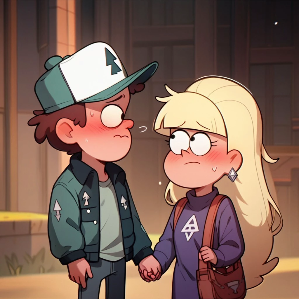 Dipper and Pacifica together - Gravity Falls - "Together" series (PonyXL) V1