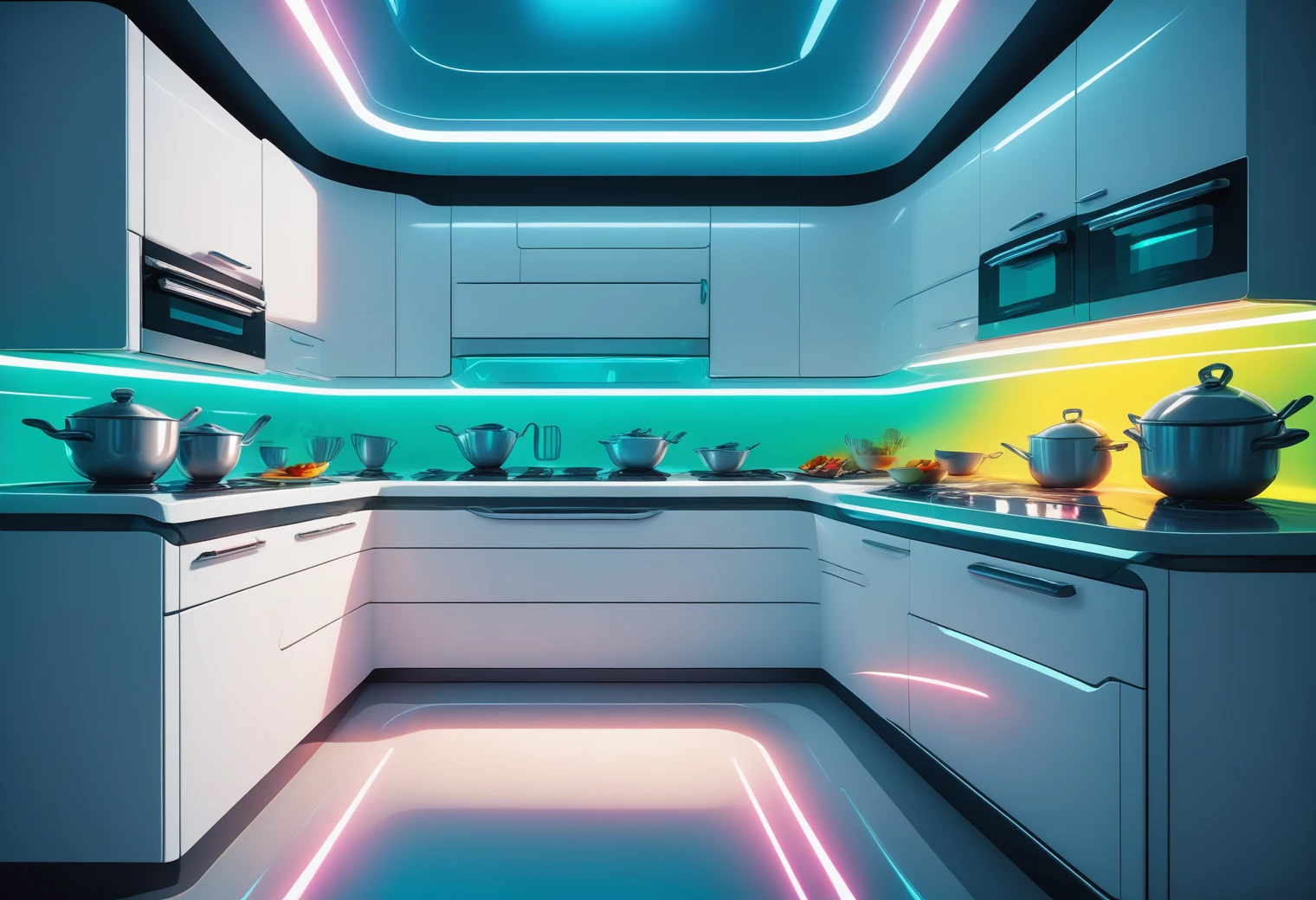 score_9, score_8_up, score_7_up,,1 girl,futuristic,interior,kitchen,summerdress, blondehair, close up  <lora:FuturisticPonyInteriors_epoch_7:0.7>