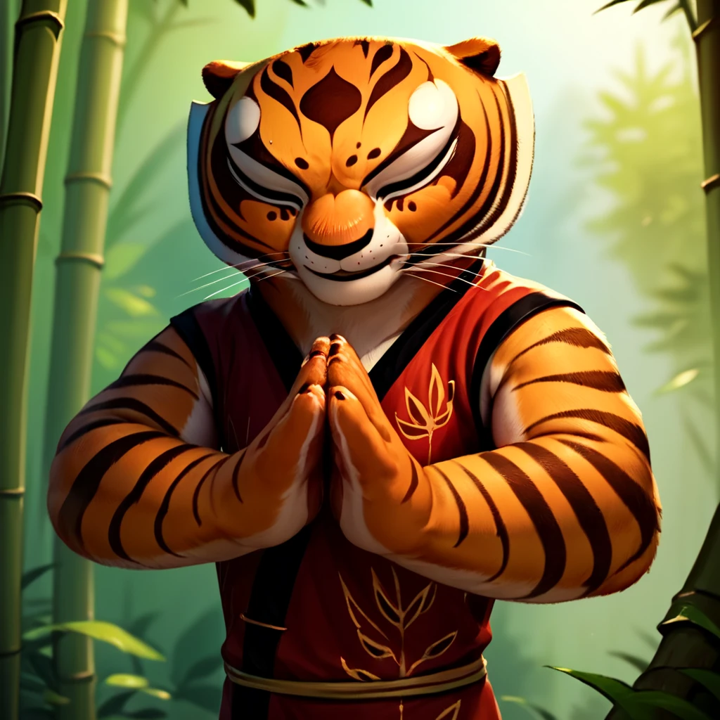 score_9, score_8_up, score_7_up, score_6_up, score_5_up, score_4_up, source_anime,  Tigress, furry, meditating