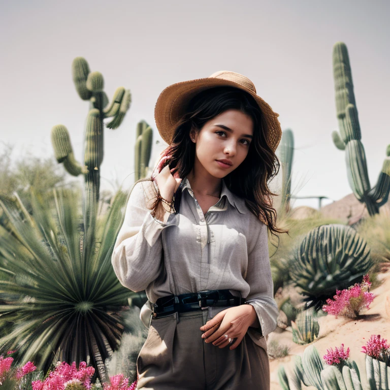 (Phoenix Desert Botanical Garden, SFW, long-sleeve linen shirt, khaki pants, wide-brimmed hat, hiking shoes, exploring desert flora, late morning:1.35) Instagram_Influencer_116_By_Stable_Yogi
Faceshot_By_stable_yogi
Styler_Embedding_By_Stable_Yogi
<lora:Detail Blaster By Stable Yogi:0.5>
(center_parted_long_wavy_hair)