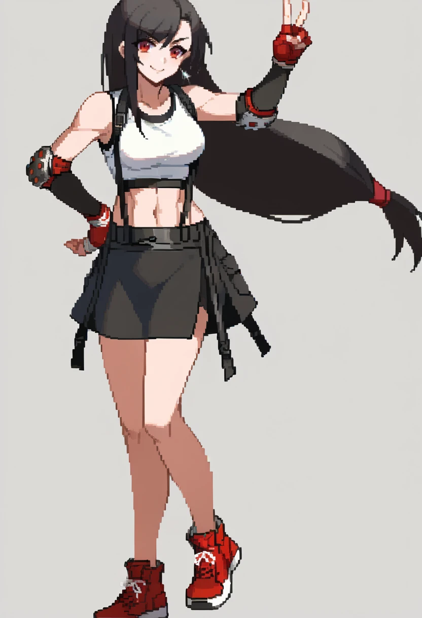 (masterpiece, official art), hieroglyph, 1girl, corneo_tifa_classic, full body, standing, <lora:hieroglyph-10_v6:0.8>