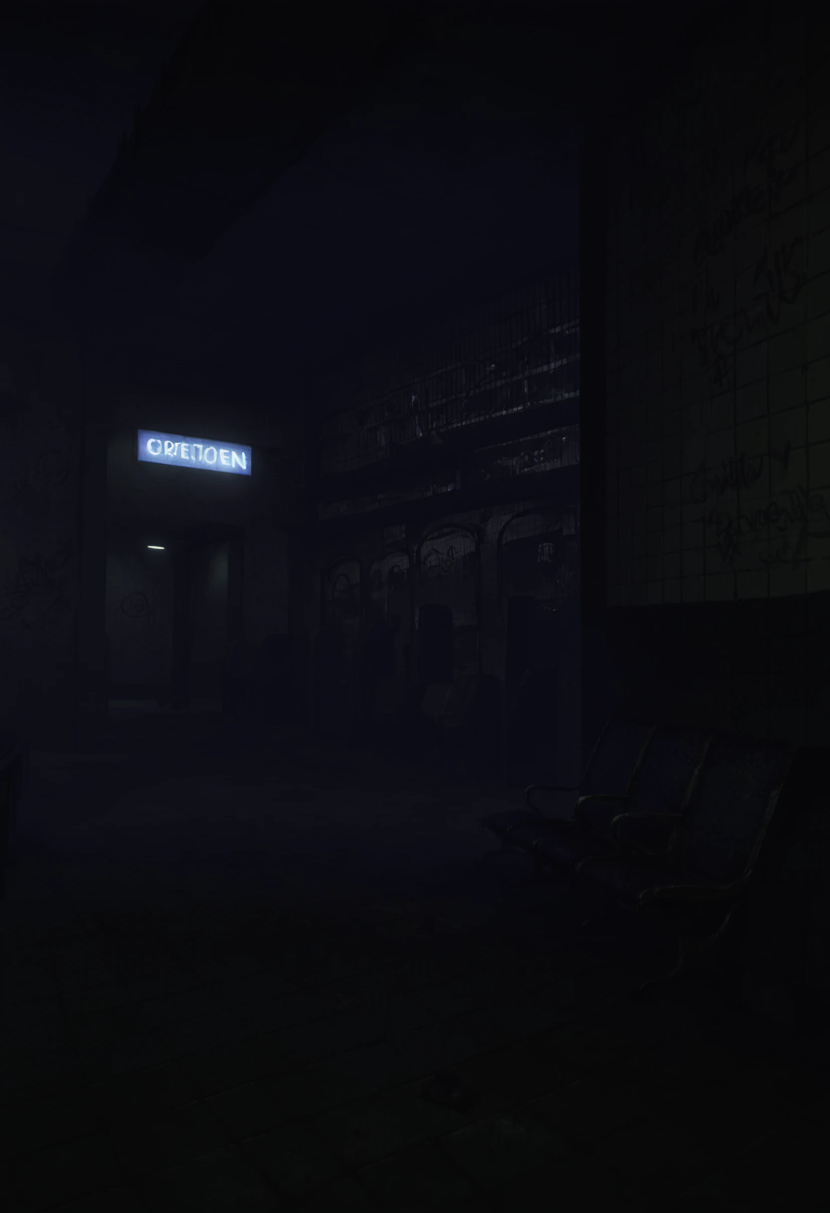 [Urban Abandoned] Abandoned Subway Station Style Background