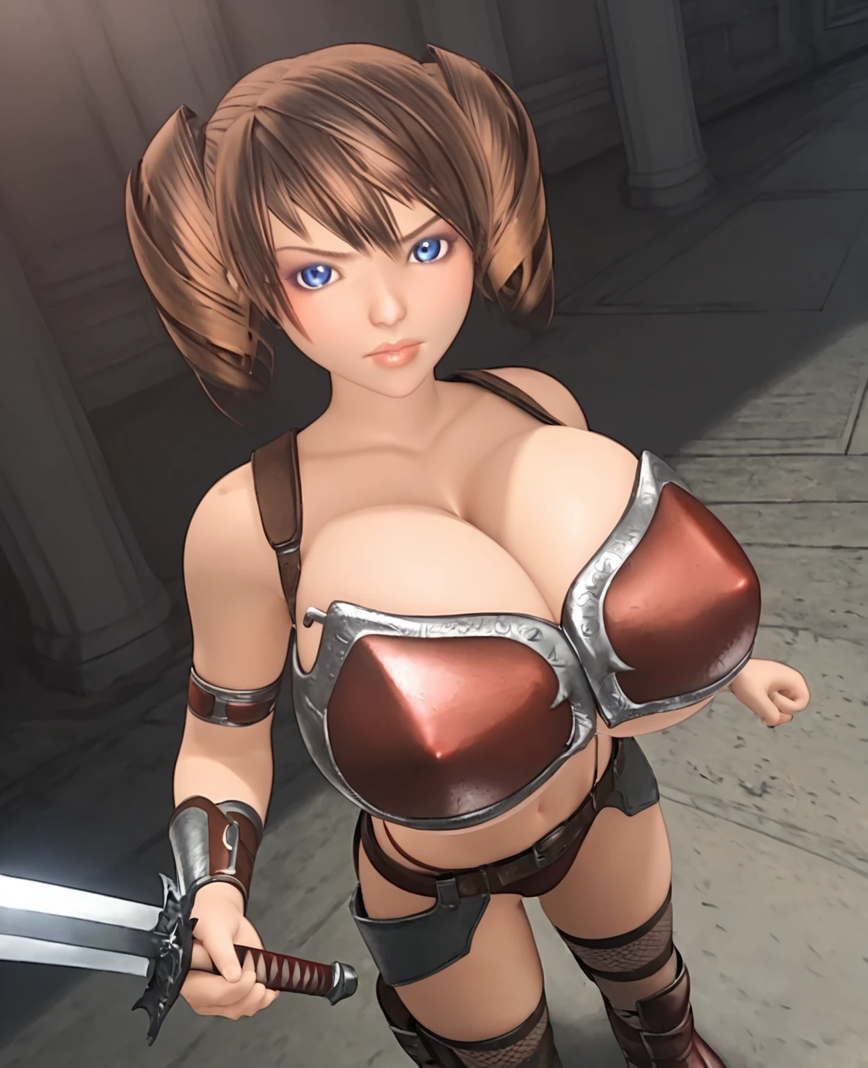 D-Fatansy 囚われの女戦士 / 聖戦士??喪失  ( Pony ) ( Game developed byくりる / Kuril ) v1.0