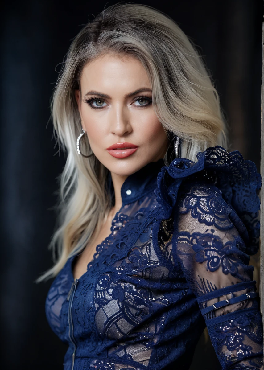 cinematic photo realistic, Video Cam Recording Shot, <lora:quiron_KaylanNicole_v1_lora:0.87> KaylanNicoleQuiron woman, blonde hair, blue eyes, ( a woman wearing Tunic blouse and Dressy shorts) . 35mm photograph, film, bokeh, professional, 4k, highly detailed