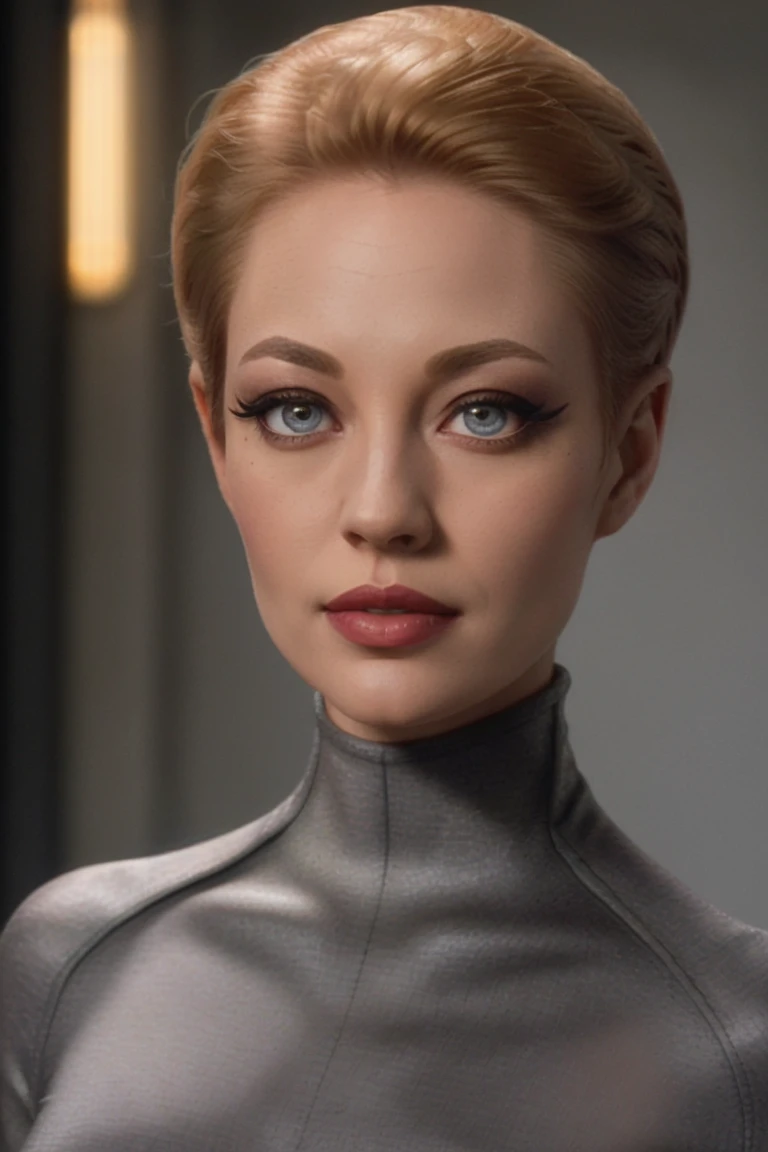 <lora:sevenofnine-09:0.6>,sevenofnine, ((short hair, pixie cut)), ((detailed skin, detailed face):1.2), ((detailed eyes, beautiful eyes):1.2), ((red lipstick, blush, eye shadow, eyeliner, pale skin)), , photo of a woman, ,beautiful picture, fully clothed, turtleneck sweater, skirt, thighhighs, outside, carnival, festival, sunset, detailed, epic, closeup