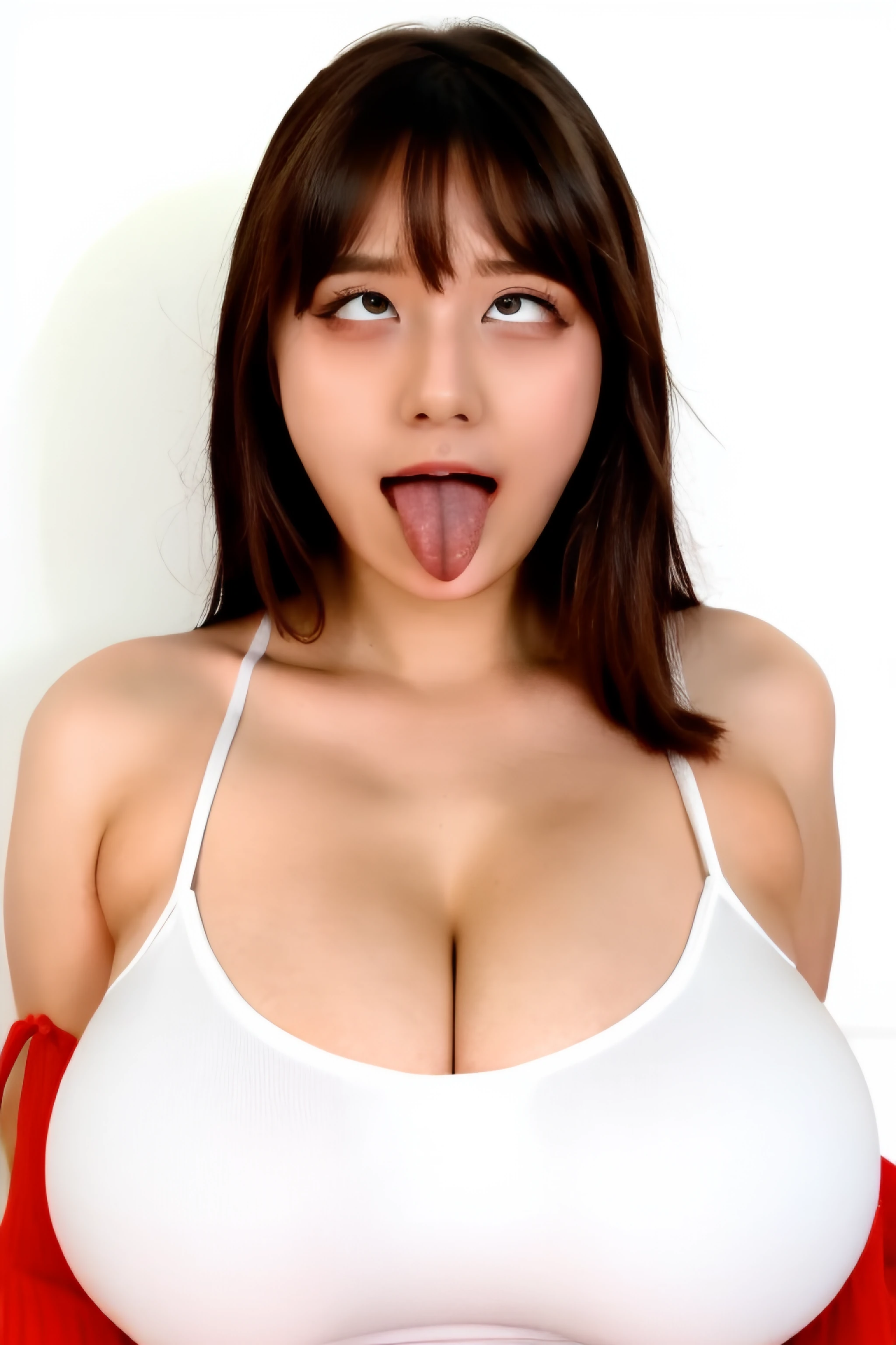NFSW,(Best Quality,8K,超A high resolution:1.2),(cute Japanese girls),(Huge breasts:1.25),(Colorful micro bikini),(Voluptuous)、Best Quality、Frame-in shooting of the whole body、Pose Seductive、Nasty poses、Render Body、Tan marks on bikini、Detailed face, Face smeared with cloudy juice、big breasts thin waist、Sweaty body、wetting hair、Mass sweat、Wet swimsuit、 seducting smile, Thick lip, Pink blush、Pink eyeshadows、red blush、full pouty lips, Lewd eyes, narrow her eyes、Pose Seductive,((Open your mouth wide and stick out your long tongue:1.4))、((Amazing Ahegao:1.4)),wet tongue、 Drooling from the tongue, Heavy tears dripping from the edges of the mouth、The mouth that is trying to eat you 、Sleepy eyes、Face unable to control libido、Wistful face、Nasty face、Pleading face、Face that can't stand peeing、Crying face、Teary-eyed、Shy face、Swimsuit that digs into the crotch、Kneeling with legs spread、