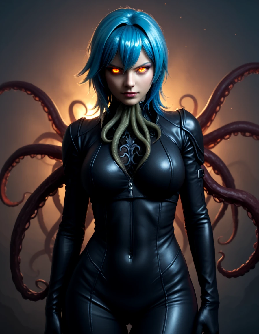 eula, cthulhu, glowing eyes, solo,blue hair,
 <lora:cthulhu_r1:0.8>