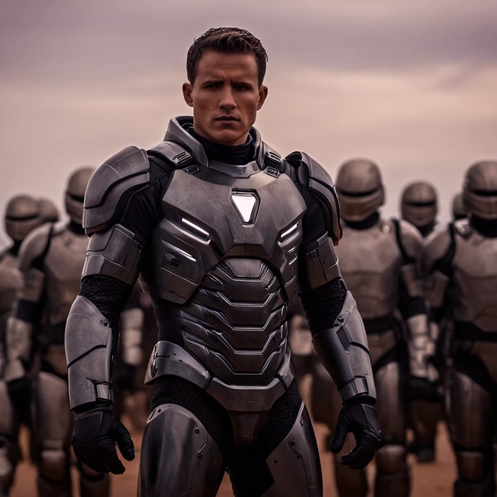 cinematic film still of  <lora:skin tone style:1> skin tone style
 <lora:detailed_notrigger:0.2>
 <lora:perfection style:0.3>
 <lora:detailed:0.1>
 <lora:Reactive armour style:1> Reactive Armour  style
man in a suit
with Reactive Armour, shallow depth of field, vignette, highly detailed, high budget, bokeh, cinemascope, moody, epic, gorgeous, film grain, grainy